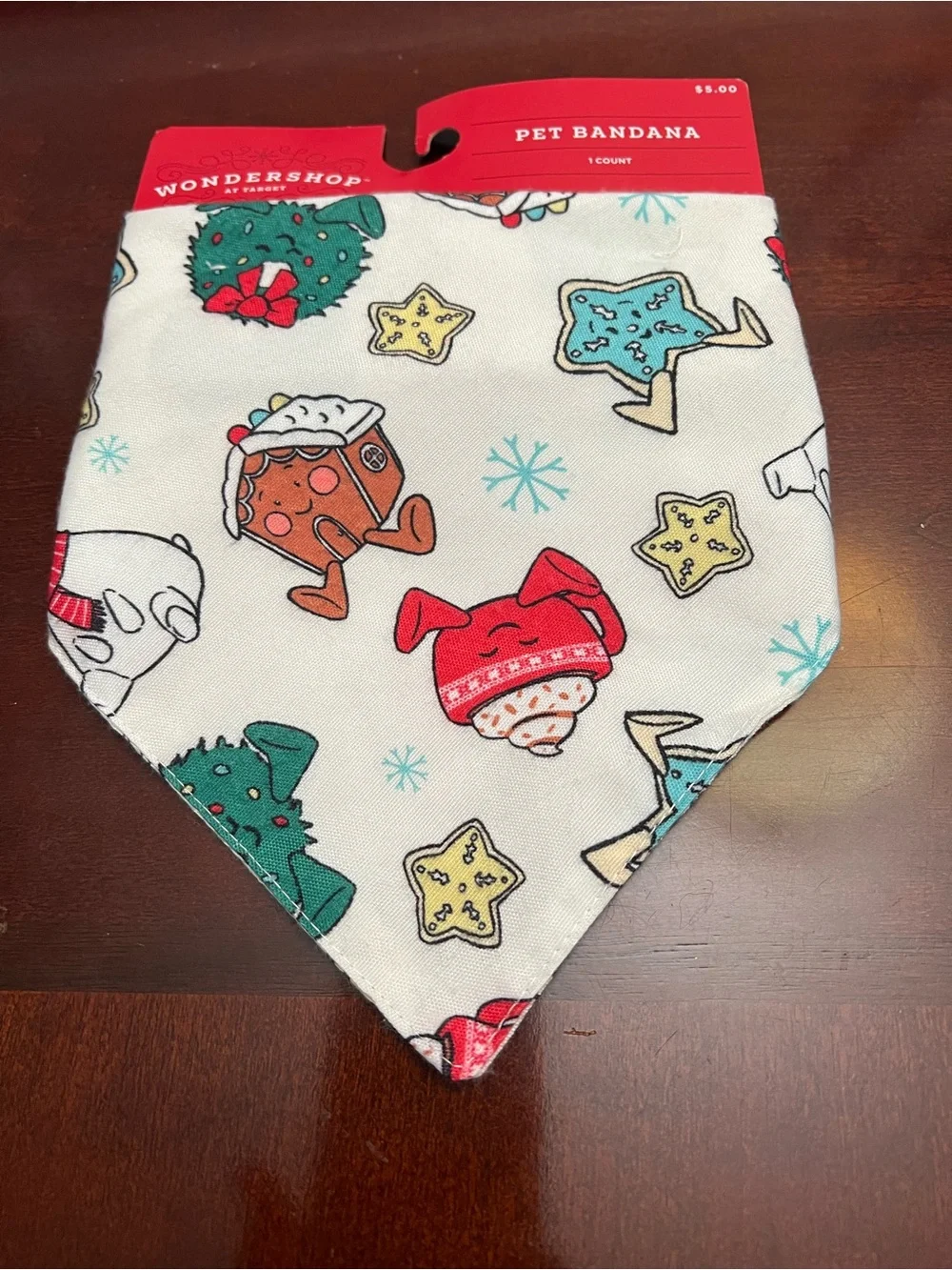 Wondershop White Holiday Print Pet Bandana
